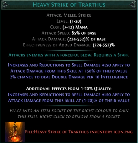 Heavy Strike of Trarthus